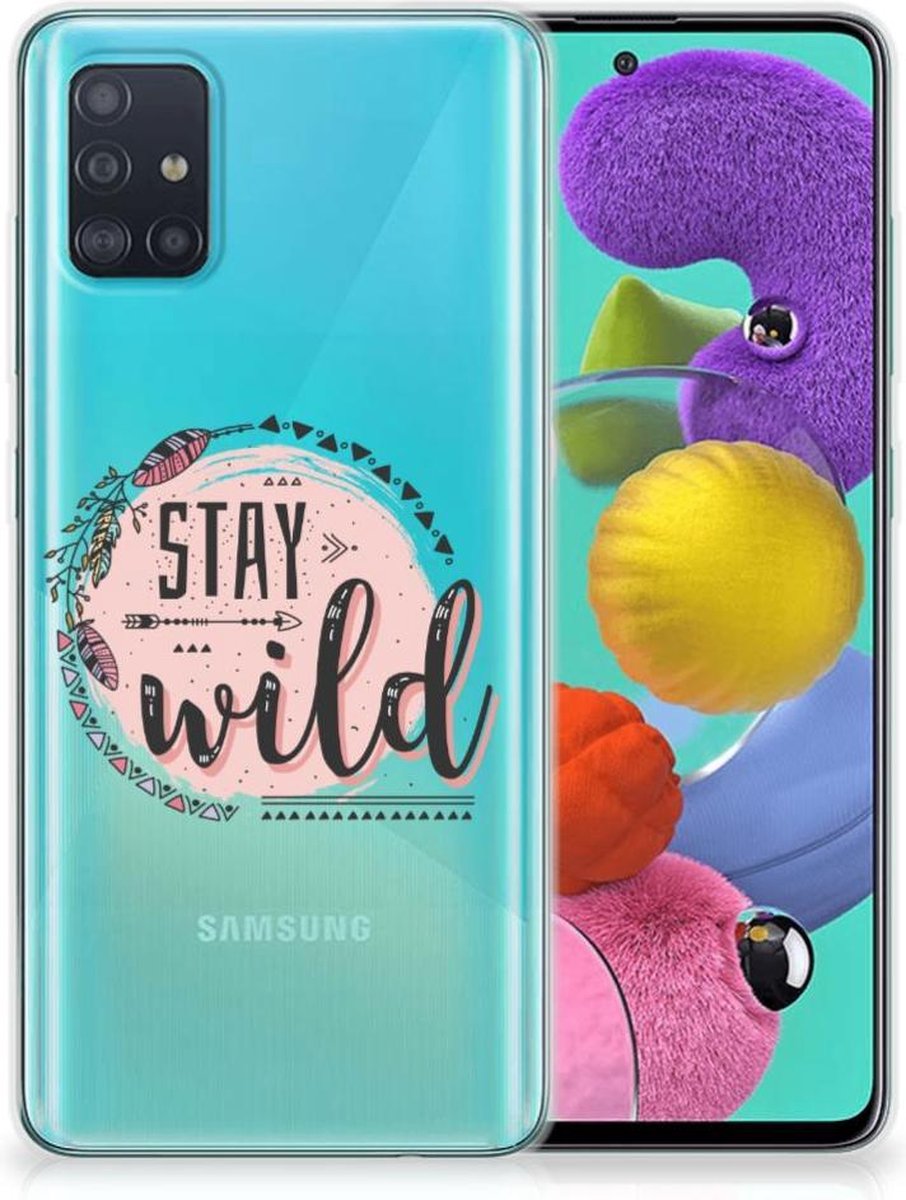 Samsung Galaxy A51 Telefoonhoesje met Naam Boho Stay Wild