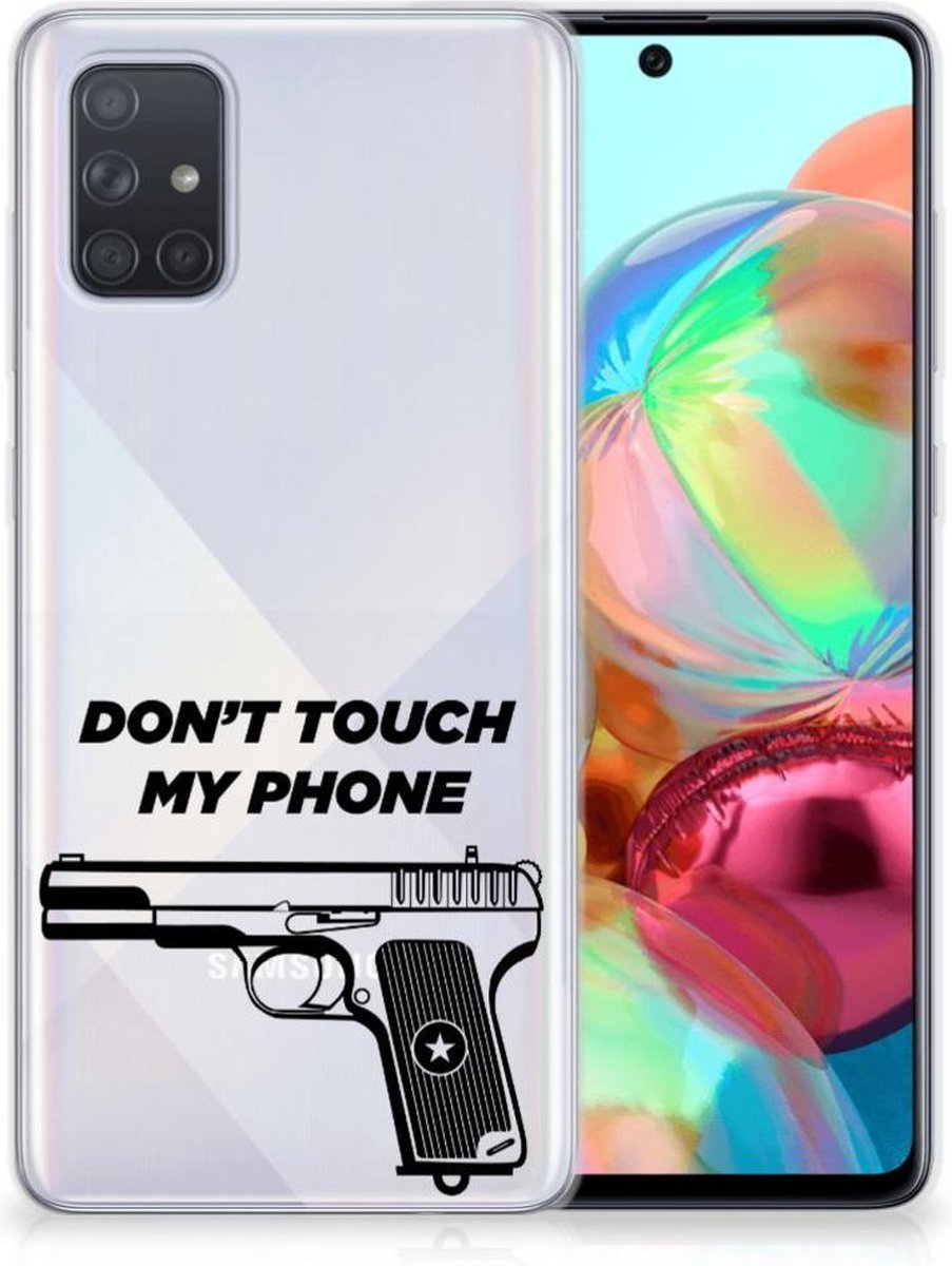 Samsung Galaxy A71 Silicone-hoesje Pistol DTMP