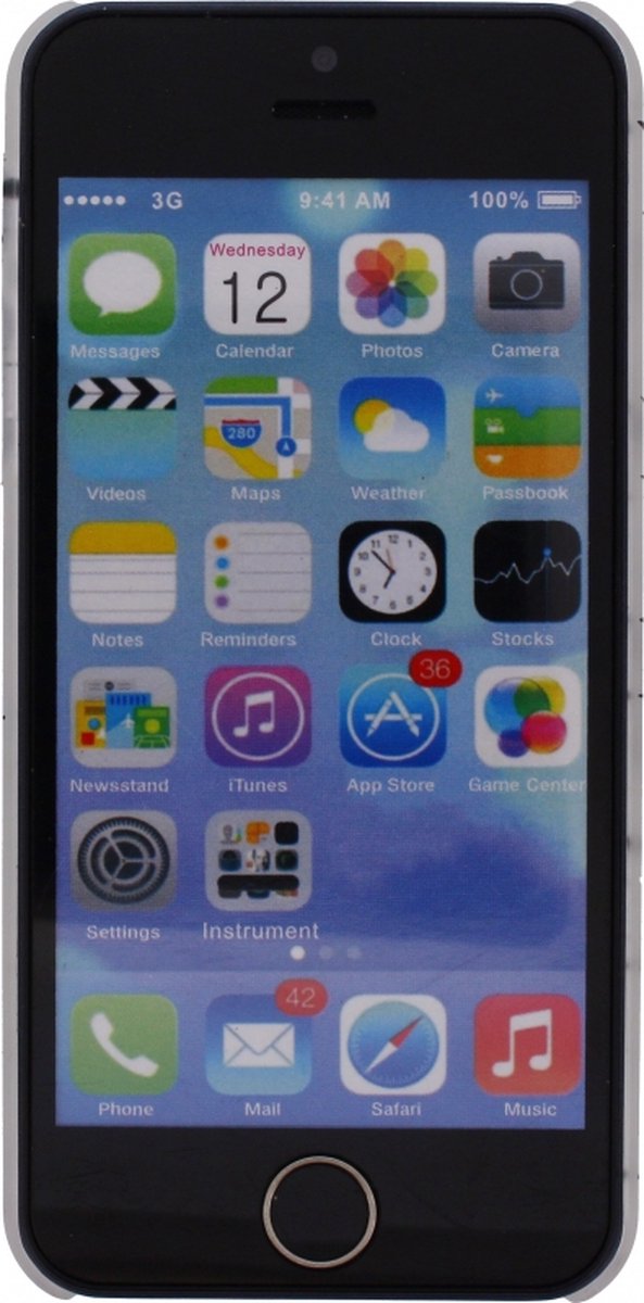 Xccess Cover Spray Paint Glow Apple iPhone 5/5S Black