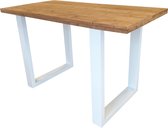 Wood4you - Table basse New England bois torréfié 160Lx110Hx90P cm