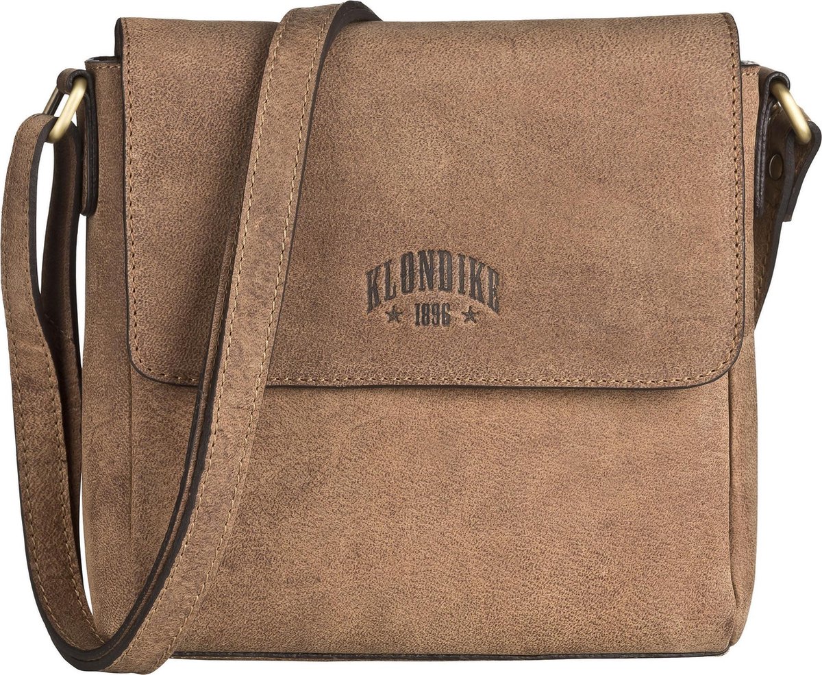KLONDIKE 1896 Schoudertas 1896 Naika Cross Shoulderbag Mid Brown Bruine