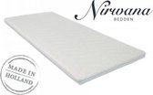 180x200 Premium Witte Nirwana Bedden Tijk + Rits (Topper)