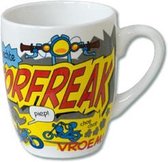 Mok - Cartoon Mok - Voor een echte Motorfreak - In cadeauverpakking met gekleurd lint