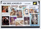 Buonarroti Michelangelo – Luxe postzegel pakket (A6 formaat) : collectie van 25 verschillende postzegels van Buonarroti Michelangelo – kan als ansichtkaart in een A6 envelop - auth