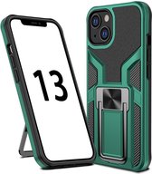 Apple iPhone 13 Hoesje Hybride Back Cover Magnetisch Groen