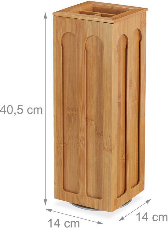 Capsulehouder, draaibaar, bamboe, 32 stuks Capsulehouder, draaibaar, bamboe, 32 stuks