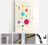 Background circles, triangles and square. Use for modern design, cover, template, decorated, brochure, flyer - Modern Art Canvas - Vertical - 1910464273 - 80*60 Vertical