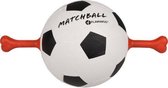 Flamingo Matchball Voetbal Met Rode Grepen  - 19 X 19 X 19Cm