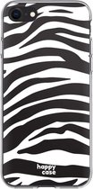 HappyCase iPhone SE 2020/2022 Hoesje Flexibel TPU Zebra Printje