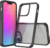 Schokbestendig krasbestendig TPU + acryl beschermhoes voor iPhone 13 Pro (zwart)