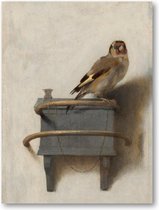 Het puttertje - Carel Fabritius - 30x40 Canvas Staand -