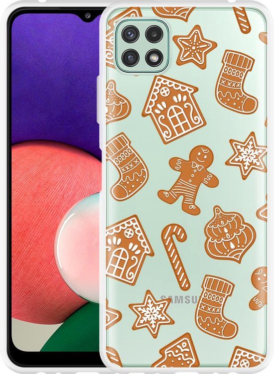 Samsung Galaxy A22 5G Hoesje Christmas Cookies Designed by Cazy bol