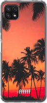 6F hoesje - geschikt voor Samsung Galaxy A22 5G -  Transparant TPU Case - Coconut Nightfall #ffffff
