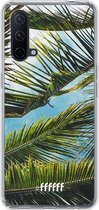 6F hoesje - geschikt voor OnePlus Nord CE 5G -  Transparant TPU Case - Palms #ffffff