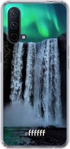 6F hoesje - geschikt voor OnePlus Nord CE 5G -  Transparant TPU Case - Waterfall Polar Lights #ffffff