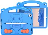 iPad 9.7 2017/2018 Hoes - Schokbestendige case met handvat - Panda Series - Licht Blauw