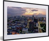 Fotolijst incl. Poster - Mexico City Skyline - 60x40 cm - Posterlijst
