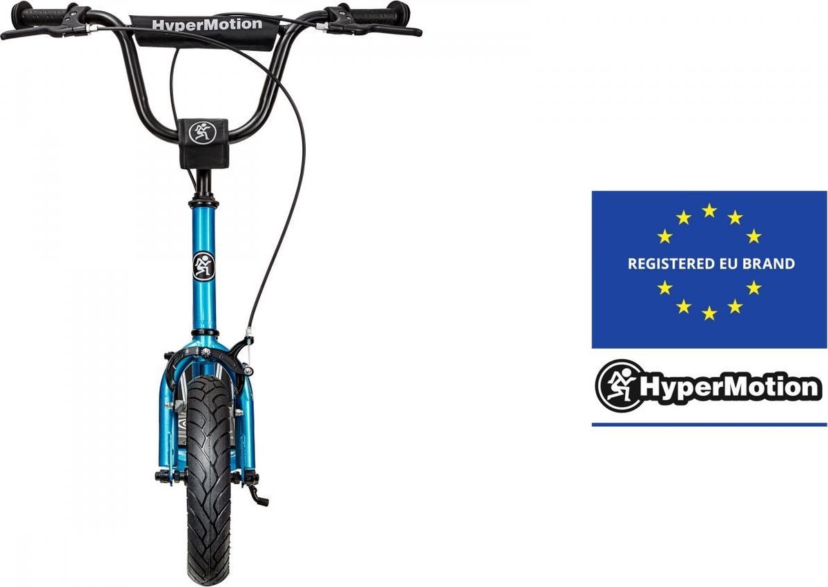 HyperMotion Tweewielige step voor kinderen 6 , opvouwbare step met schokdemper, belastbaar tot 100 kg, ABEC-7 lagers, stuurhoogte verstelbaar 85-95 cm, wielen 200 mm