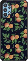 Samsung A32 5G hoesje - Fruit / Sinaasappel | Samsung Galaxy A32 5G case | Hardcase backcover zwart