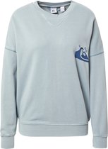 Quiksilver sweatshirt oversized crew Lichtblauw-S