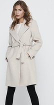 Only Jas Onlmaria Wrap Coat Cc Otw 15228850 Oatmeal Dames Maat - L