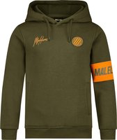 Malelions Junior Sport Captain Hoodie - Army/Orange