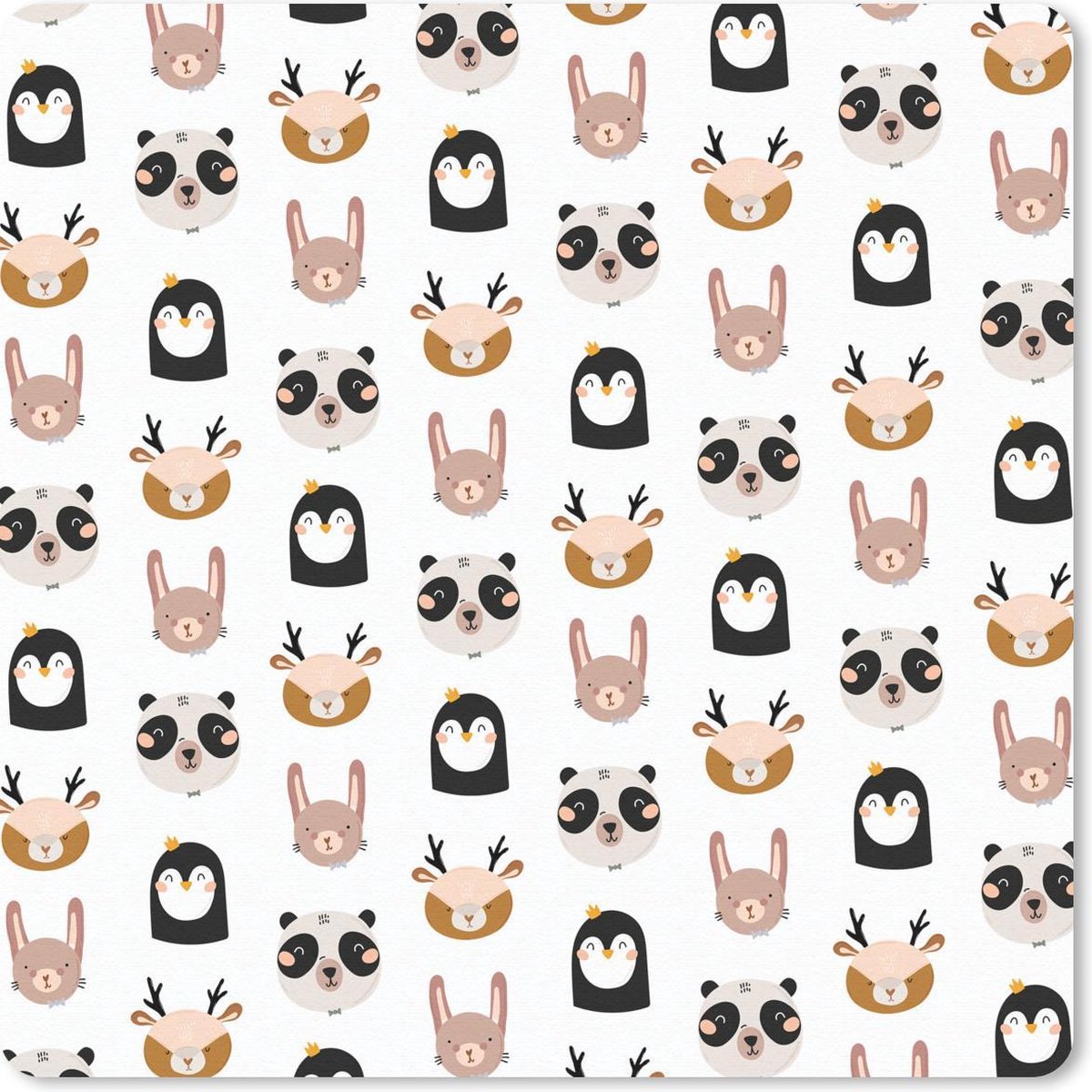 Muismat 30x30 cm - Mousepad Dieren - Patronen - Natuur - Muismatten