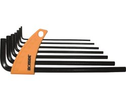 Ironside Inbussleutelset 7-delig — 5/64, 3/32, 7/64, 1/8, 9/64, 5/32, 3/16 inch met houder