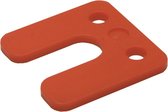 GB Plaques de réglage de coin avec fente GB-34745 5 mm (192x) rouge