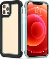 Crystal PC + TPU schokbestendig hoesje voor iPhone 12 Pro Max (zwart + Finland groen)