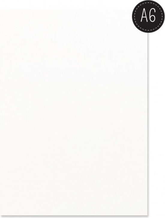 Aquarelpapier - Intense White - A6 - 300 grams - Gladde Structuur - Smooth - Florence - 100 vellen