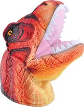 Wild Republic Handpop T-rex Dino Junior Pluche Rood/geel