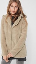 Only Vest Onlnewcontact Hood Sherpa Coat Otw 15161142 Humus Dames Maat - M