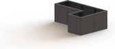 MySteel Gepoedercoat staal plantenbak Kansas 400  - Kleur: RAL9010 (wit) - Hoogte: 400mm