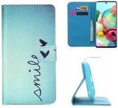 Samsung A51 Hoesje Wallet Case Smile
