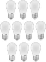 10 stuks Osram LED kogellamp E27 5W 2700K Mat Niet dimbaar