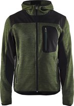 Blåkläder 4930-2117 Cardigan tricoté avec softshell Army Green / Black taille S