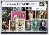 Beroemde Franse personen – Luxe postzegel pakket (A6 formaat) - collectie van verschillende postzegels van Beroemde Franse personen - kan als ansichtkaart in een A6 envelop. Authen