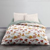 TODAY Tweepersoonsbedset - 220 x 240 cm - Grafische oranje print CRAZY Luce