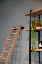 Molenaarstrap beuken - 9 treden (171 cm)