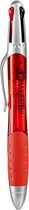 Pincello Balpen 4-kleuren 13,8 Cm 1 Mm Rood