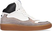 Floris Van Bommel 20371 Hoge sneakers - Leren Sneaker - Heren - Wit - Maat 43⅓