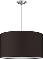 Home Sweet Home hanglamp Bling - verlichtingspendel Basic inclusief lampenkap - lampenkap 45/45/23cm - pendel lengte 100 cm - geschikt voor E27 LED lamp - chocolade