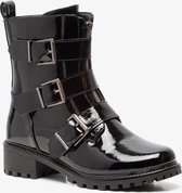 Blue Box dames lak biker boots - Zwart - Maat 37