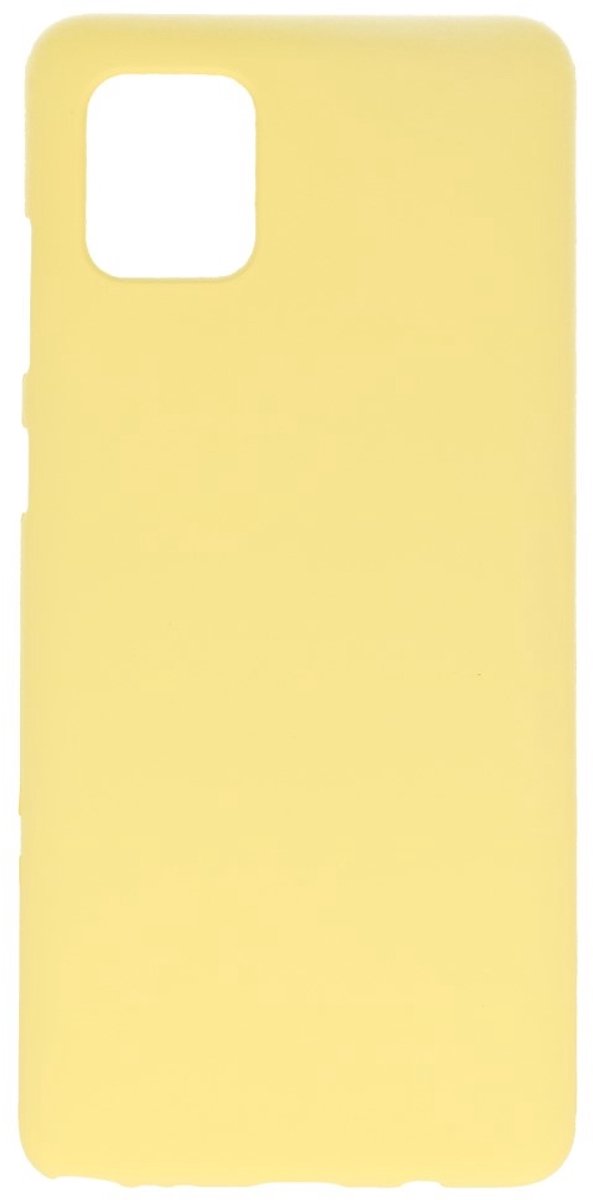 Hoesje Geschikt voor de Samsung Galaxy Note 10 Lite - Backcover Color Telefoonhoesje - Geel