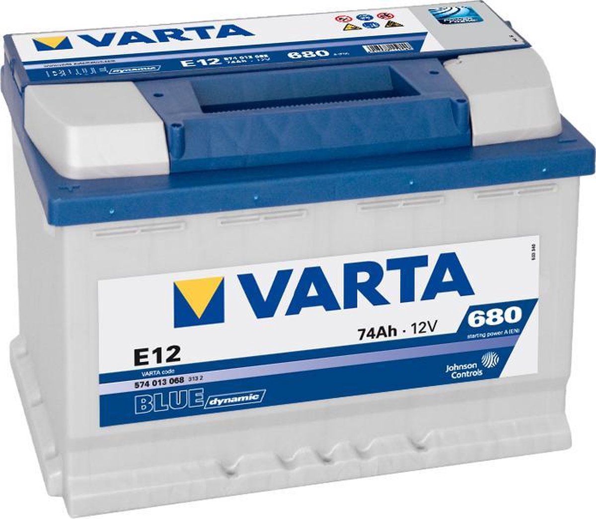 Varta E12 Blue Dynamic 12V 74Ah Zuur 5740130683132