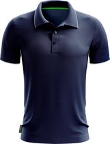 Masita | Polo Shirt Heren - Sportpolo - Korte Mouw - 100% Katoen - Kreukvriendelijk Dunne Stof - NAVY BLUE - S