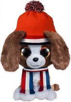 knuffelhond Lumo Willie 15 cm bruin