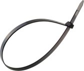 Profile de câble profilées - Non élastiques - 7,6 mm de large - 300 mm de long - Résistant au gel et aux UV - Zwart