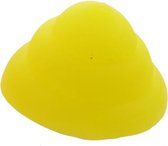 kneedfiguur neon drol 3 x 4 cm geel